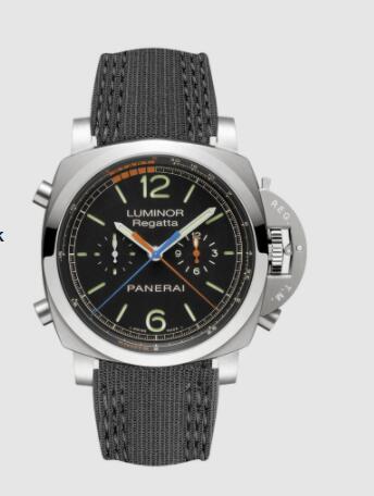 Panerai Luminor Regatta Chrono Flyback 47mm Replica Watch PAM00526 RECYCLED PET BLACK